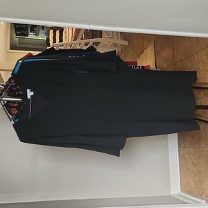 Sz S bell sleeve black dress EUC